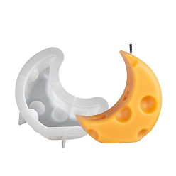 Белый Лунные силиконовые формы своими руками, для изготовления подсвечников, для уф-смолы, изготовление форм из эпоксидной смолы, белые, 125x120x41 мм, внутренний диаметр: 99x88 мм