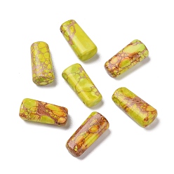 Imperial Jasper Natural Imperial Jasper, Dyed, Trapezoid Charm, 24x11.5x8mm, Hole: 1.4mm
