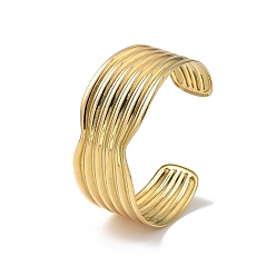 Настоящее золото 14K Ионное покрытие (IP) 304 браслеты-манжеты из нержавеющей стали для женщин, реальный 14 k позолоченный, внутренний диаметр: 2-3/8 дюйм (6 см)