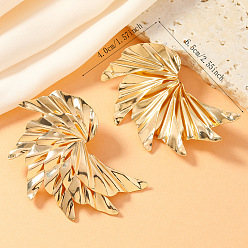 Цветок Серьги сплава, золотые, цветок, 65x40 мм