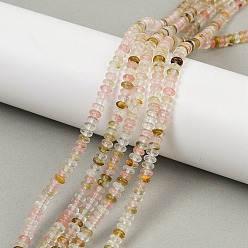 Другие Арбузы Арбуз камень стеклянные бусы пряди, рондель, 4.5x2 мм, отверстие : 0.8 мм, около 160~165 шт / нитка, 15.35'' (39 см)