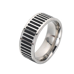Rectangle 201 из нержавеющей стали кольца палец для мужчин, цвет нержавеющей стали, прямоугольные, размер США 9 (18.9 мм)