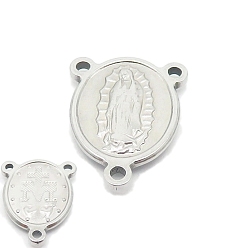 Нержавеющая Сталь Цвет Ссылки на компоненты люстры из нержавеющей стали, овальные, цвет нержавеющей стали, 22x17 мм