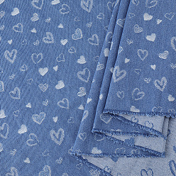 Стально-синий Хлопковая джинсовая ткань, аксессуары, Сердце Pattern, стальной синий, 1000x1825x0.8 мм