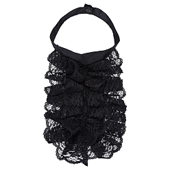 Черный Тканевые воротники, ретро кружевные воротники, материалы для изготовления одежды своими руками, чёрные, 430x153x1 мм