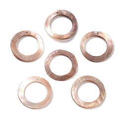 Дригие Морские Ракушки Подвески натурального морских раковин, круглые, 17.5x1 мм, отверстие : 0.9 мм