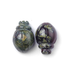 Кровь драконов Резные фигурки целебных жуков из натуральной крови дракона, Украшения из камня с энергией Рейки, 25x17.5 мм