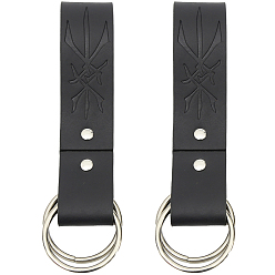 Черный Пряжки для ремней из искусственной кожи, платина, чёрные, 175x33x14 mm.
