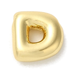 Letter D Brass Pendants, Long-Lasting Plated, Real 18K Gold Plated, Letter D, 10x9.5x3.5mm, Hole:1.2mm