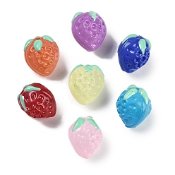 (52) Непрозрачная лаванда Ручной работы бусины прядь, клубника, разноцветные, 13~14x11.5~12x10~10.5 мм, отверстие : 1.2 мм, около 30 шт / нитка, 15.55'' (39.5 см)