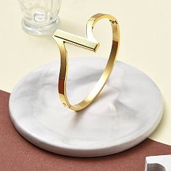 Настоящее золото 18K Ионное покрытие (IP) 304 шарнирные браслеты из нержавеющей стали для женщин, матовые, реальный 18 k позолоченный, внутренний диаметр: 2-1/4x1-7/8 дюйм (5.8x4.9 см)