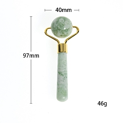 Сюянь Нефрит Односторонние ролики для лица из натурального нефрита Сюянь, массажные инструменты, 97x40 мм