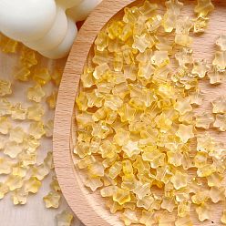 Золотистый 30шт матовые стеклянные бусины, звезда, золотые, 8 мм