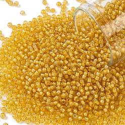 (949) Yellow Lined Topaz Тохо 11/0 круглые бусины, японский бисер, (949) топаз с желтой подкладкой, 11/0, 2.2 мм, отверстие : 0.8 мм, Около 1110 шт / 10 г