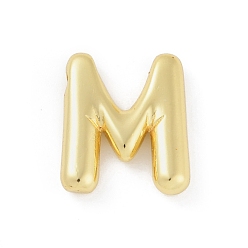 Letter M Gestellmessinganhänger, langlebig überzogen, Bleifrei und cadmium frei, echt 18 k vergoldet, Buchstabe m, 17.5x15x4 mm, Bohrung: 1.8 mm
