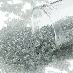 (9AF) Matte Black Diamond TOHO Round Seed Beads, Japanese Seed Beads, (9AF) Matte Black Diamond, 11/0, 2.2mm, Hole: 0.8mm, about 50000pcs/pound