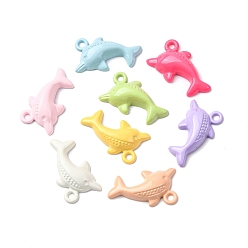 Dolphin Подвески из сплава аэрозольной краски, дельфин, 19.5x12.5x4.5 мм, отверстие : 1.8 мм