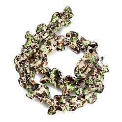 Green Dyed Synthetic Turquoise Beads Strands, Horse, Green, 16x22x5mm, Hole: 1.8mm, about 36pcs/strand, 14.57''(37cm)