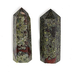 Кровь драконов Натуральные украшения для дома из крови дракона, дисплей украшение, исцеляющие каменные палочки, для рейки чакра медитативная терапия decos, шестиугольник призма, 51~65x16~18x15~20 мм