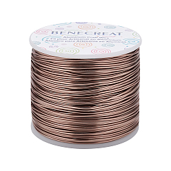 Кокосово-Коричневый Матовый круглый алюминиевый провод, кокосового коричневый, 17 датчик, 1.2 мм, 116 м / рулон