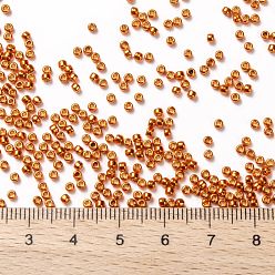 (PF562) PermaFinish Burnt Orange Metallic TOHO Round Seed Beads, Japanese Seed Beads, (PF562) PermaFinish Burnt Orange Metallic, 11/0, 2.2mm, Hole: 0.8mm, about 1110pcs/bottle, 10g/bottle