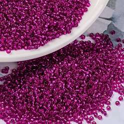 (RR1436) Silverlined Hibiscus MIYUKI Round Rocailles Beads, Japanese Seed Beads, 15/0, (RR1436) Silverlined Hibiscus, 1.5mm, Hole: 0.7mm, about 250000pcs/pound