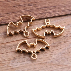 Light Gold 2 подвески из сплава цветов летучей мыши, аксессуары для изготовления ювелирных изделий своими руками, золотой свет, 20x30 мм