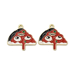 Другие Подвески из сплава хэллоуина с эмалью, золотые, 23.5x25x1 мм, отверстие : 1.6 мм
