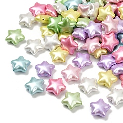 (52) Непрозрачная лаванда Непрозрачные акриловые бусины с имитацией жемчуга, звезда, разноцветные, 19x20x9 мм, отверстие : 1.8 мм, 285 шт / 500 г