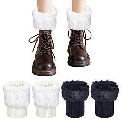 (52) Непрозрачная лаванда 2пары 2цветные акриловые волокна для ботинок, защита ног, аксессуары для костюма, разноцветные, 200x205x80 мм, 1 пара / цвет