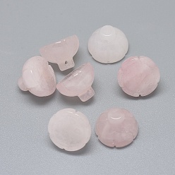 Rose Quartz Natural Rose Quartz Beads, Lotus Pod, 16x11~11.5mm, Hole: 1mm