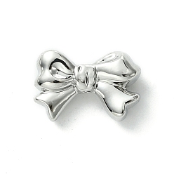 Platinum Alloy Beads, Bowknot, Platinum, 10.5x15.5x5mm, Hole: 1.6mm