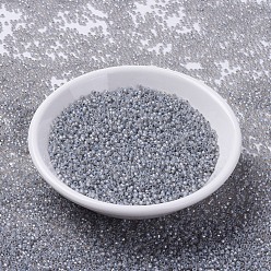 (RR2355)Светлый Дымчатый Опаловый с Серебряной Подкладкой Миюки круглые бусины рокайль, японский бисер, (rr 2355) серебряный дымчатый опал, 11/0, 2x1.3 мм, Отверстие : 0.8 мм , около 5500 шт / 50 г