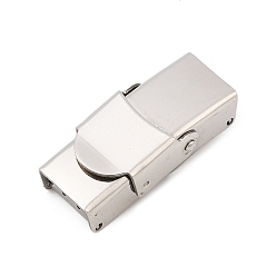 Нержавеющая Сталь Цвет Устойчивы к потускнению 201 застежки для часов из нержавеющей стали, прямоугольные, цвет нержавеющей стали, 25.5x11.5x7.5 мм