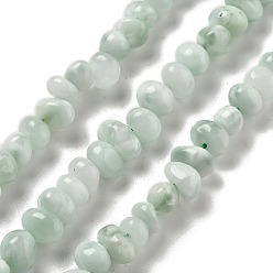 Natural Glass Бусины из натурального стекла, самородки, упавший камень, 2.5~6x5.5~7x5~7.5 мм, отверстие : 1 мм, около 77 шт / нитка, 15.59'' (39.6 см)