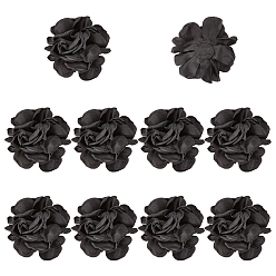 Черный Аксессуары для цветочных украшений из полиэстера, для украшения костюмов, чёрные, 85x20 мм