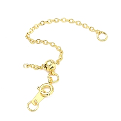 Золотой Латунный удлинитель кабельной цепи, долговечный, стойки покрытие, золотые, 90 мм