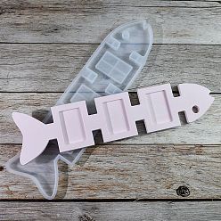 Anchor & Helm Силиконовые формы, формы для литья смолы, для уф-смолы, изготовление изделий из эпоксидной смолы, белые, белые, 356x90x11.5 мм, внутренний диаметр: 35x53 мм