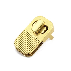 Золотой Замки для кошельков из сплава с 3шт. винтами и 1шт. прокладкой из ПК, принадлежности для изготовления женских сумок, прямоугольные, золотые, 3.9x2.1 см