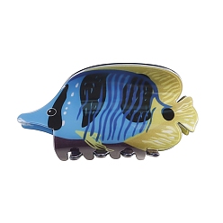 Fish Заколки для волос из пвх, мультяшные аксессуары для волос, рыба, 84x52x52 мм