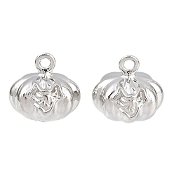 Нержавеющая Сталь Цвет 304 прелести нержавеющей стали, тыквенные прелести, цвет нержавеющей стали, 10.5x11 мм, отверстие : 1.4 мм