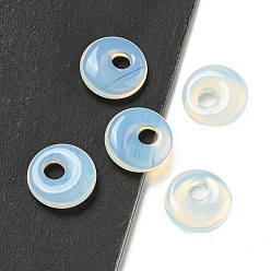 Опал Подвески-пончики из опалита/диска пи, 14~14.5x4 мм, отверстие : 4 мм
