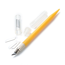 Оранжевый Инструменты для резьбы по металлу и пластику, нож для лепки по металлу, для резьбы по дереву / альбом для вырезок своими руками / товары для рукоделия, оранжевые, 16x1.15 см