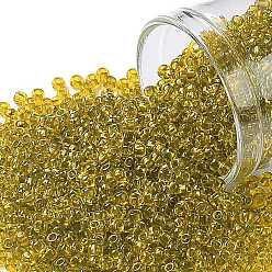 (2155) Transparent Chamomile Круглые бусины toho, японский бисер, (2155) прозрачная ромашка, 11/0, 2.2 мм, отверстие : 0.8 мм, Около 1110 шт / 10 г