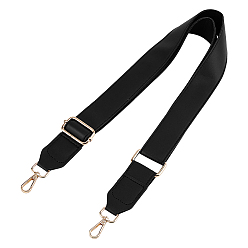 Черный Регулируемые ремни для сумок из искусственной кожи с застежками из цинкового сплава, для аксессуаров для замены сумок, золотой свет, чёрные, 830~1040x38x5 мм