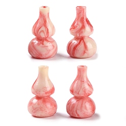 Светло-Коралловый Синтетические бусины, окрашенные в ракушки, Горлянка, свет коралловый, 23x14 мм, отверстие : 2 мм