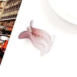 Серо-розавый Заколки для волос из пластика в виде цветка, аксессуары для волос для женщин и девочек, увядшая роза, 55 мм