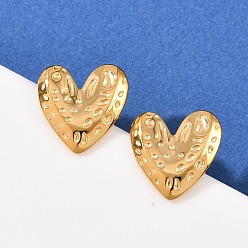 Настоящее золото 18K 304 Серьги из нержавеющей стали, ионное покрытие (ip), реальный 18 k позолоченный, 14.5x13.5 мм