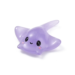 Fish Светящаяся смола морские животные дисплей украшения, светится в темноте, микро пейзаж украшение аквариума, рыба, 30x27x8.5 мм