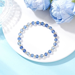 Другие Арбузы Браслеты из синтетических косточек арбуза и круглых стеклянных бусин для мужчин и женщин, с латунной бисера, внутренний диаметр: 2-1/4 дюйм (5.7 см)